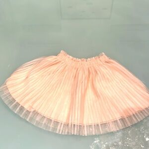Zara pleated layered skirt. Blush color size 18 to 24 mos.